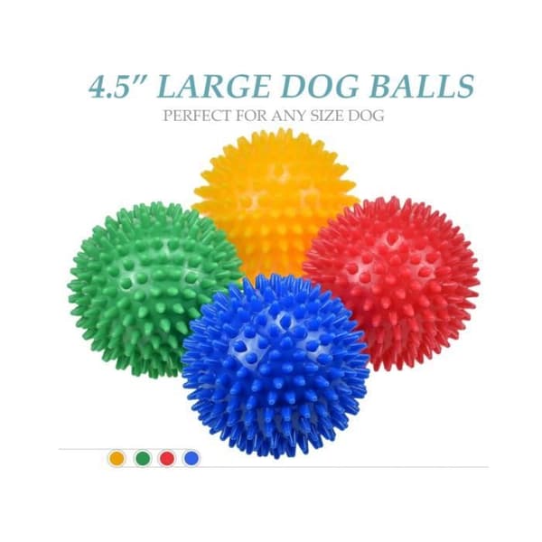 Hundleksak - Stora pipbollar - 12 cm - Gummi - Flyter och studsar
