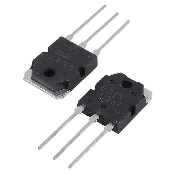 2 Silicium Transistor - D 1047 + B 817, 200 V, 12 A