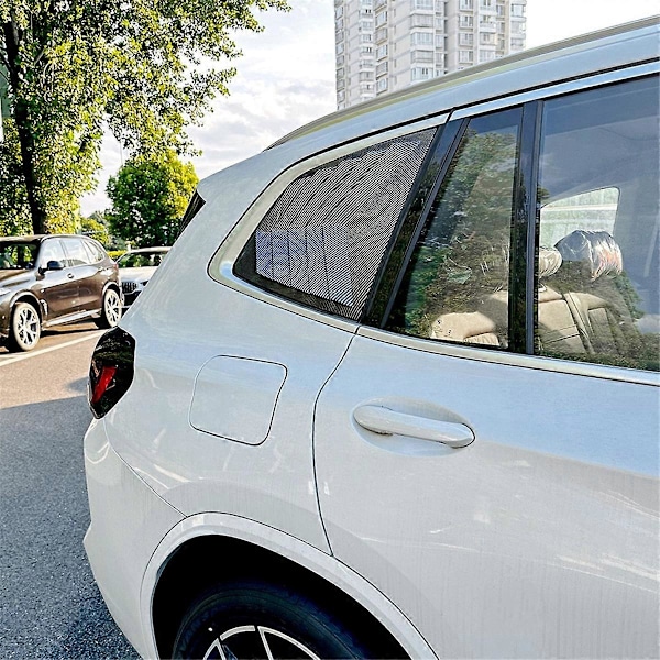 Bil Bakre Fönster Jalusi Persienner Skydd Trim för BMW X3 G01, A
