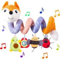 Barnevognleker, Hengende Vogn/Barneseng Pyntleker, Grå Baby Seng Barnevogn Spiral leke