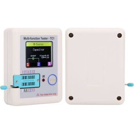 LCRTC1 1,8-tommer TFT-skærm Multifunktions Transistortester til Kondensator Dioder