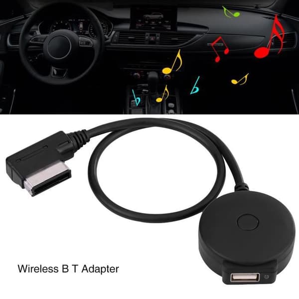 USB billader - JA - MDI Bluetooth - Svart - Sigarettenner - 40 cm