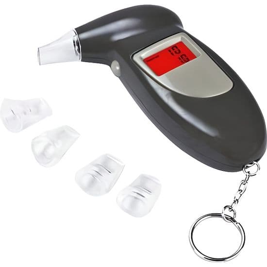 Elektronisk alkometer, digitalt alkometer, bærbart nøkkelring-alkoholtester, digital blodalkoholinnholdstester