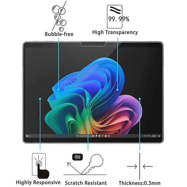 2 stk. skjermbeskytter for Microsoft Surface Pro 11 13 tommer