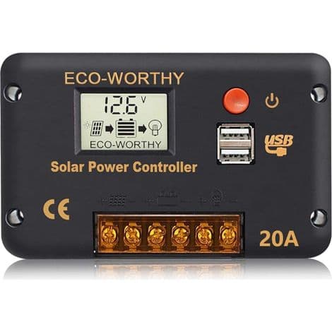 Helautomatisk universell solcellepanel PWM-kontroller