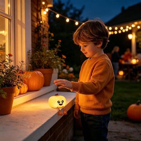 Søt LED Halloween skrivebordsdekorasjonslampe med dimming