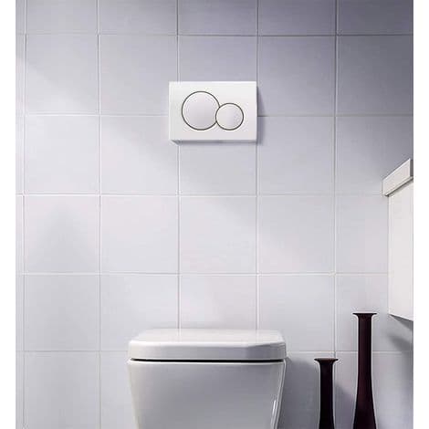 Passer til GEBERIT Sigma01 hvit-alpin spyleplate