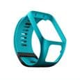 Blågrøn erstatningssilikone smartwatch-rem til TomTom Runner 2/3 og TomTom Spark 3, remforbinder