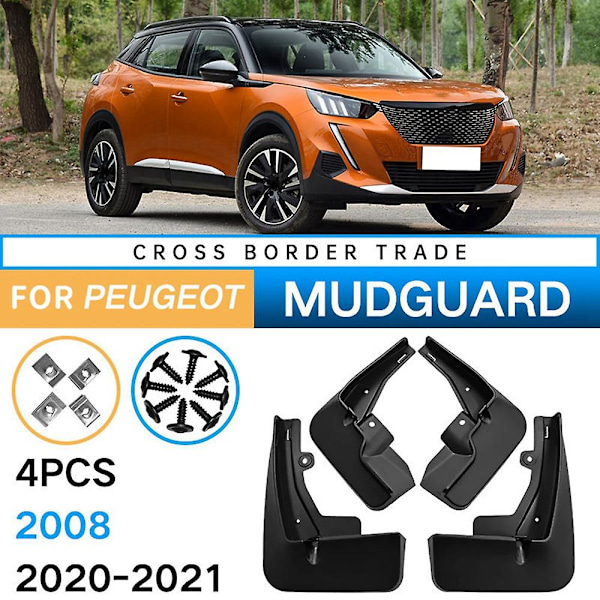 4 st. Bilskärmar för 2020-2021 2008 - Stänkskärmar, Mudguards, Tillbehör