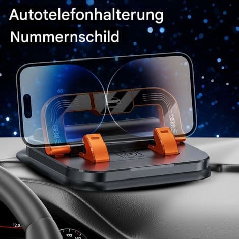 Autopuhelinpidike imukupilla ja telineellä