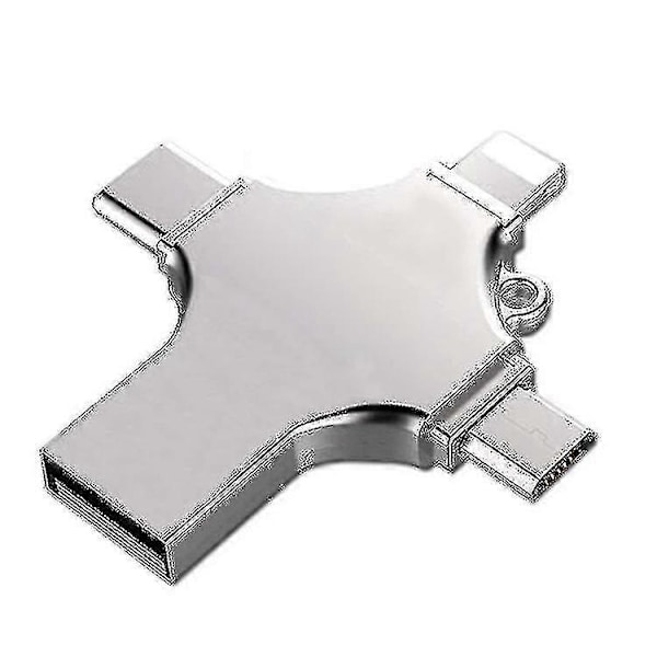 4-i-1 USB-minne Kompatibelt Med Iphone, Micro Usb Type C-Enheter