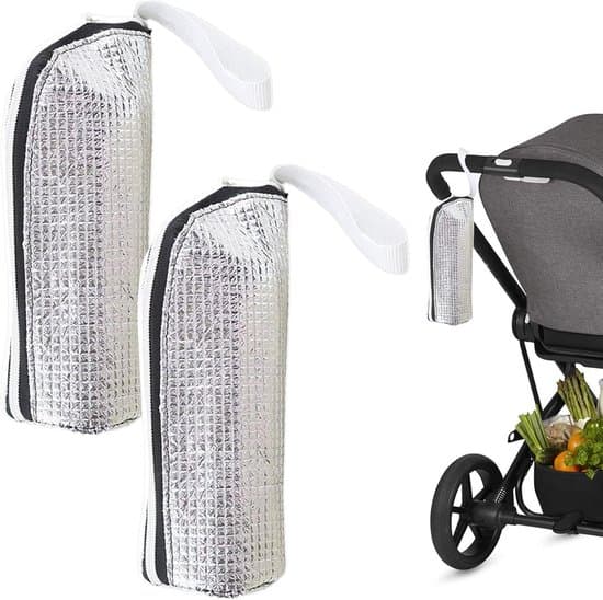2-pack isolerade flaskfodral, aluminiumfolie, bärbara