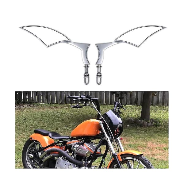 Motorcykel Backspegel Sidospegel Motorcykeltillbehör För ,silver