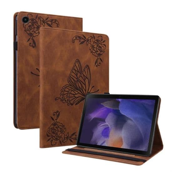 Surfplattefodral - NOBRAND - Samsung Galaxy Tab A9 PLUS 11\" - TPU och PU-läder - Brun - Optimalt skydd