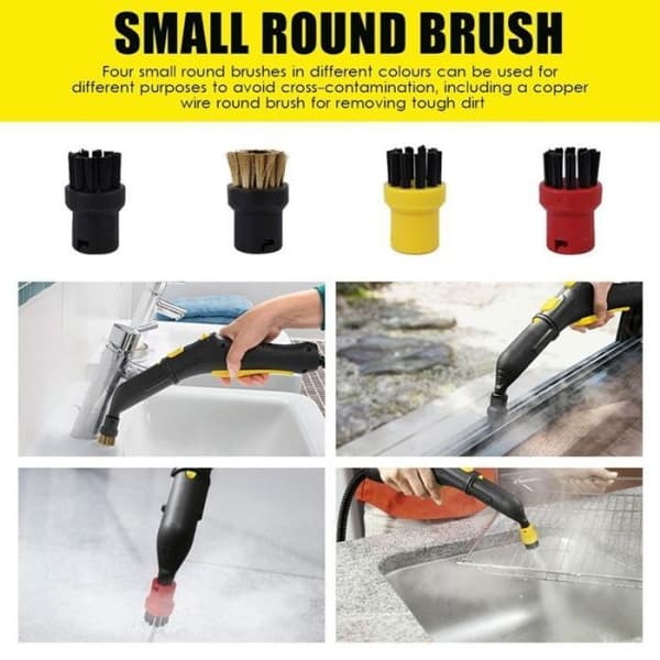 Til Karcher damprenser tilbehør: Rund børste, vinduesskraber til Karcher SC1 SC2 SC3 SC4 SC5