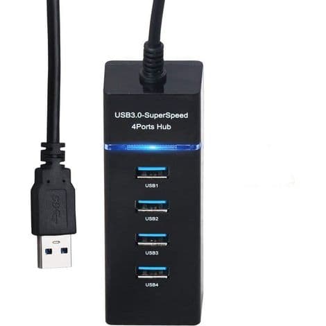 Interface 3HUB USB One Drag Four Hub Splitter Computer Laptop Extender