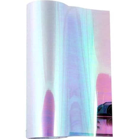 Selvklebende vinylfilm for billykter - 30 x 120 cm - Transparent kameleonfarge