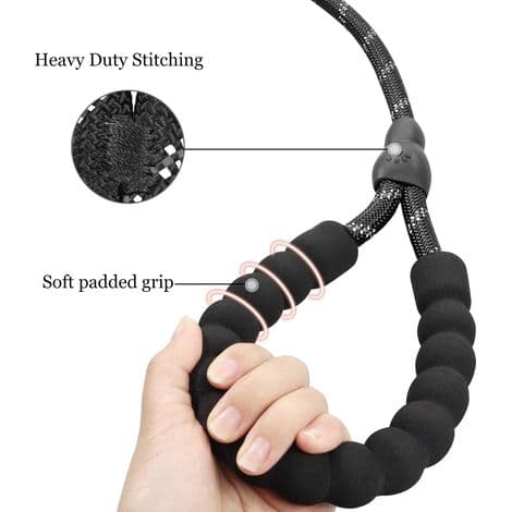 Reflekterande hundträningskoppel, träningskoppel, justerbart hundkoppel