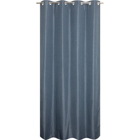 ANDRE Termisk gardin, Chambray blå B.135 x H.240 cm