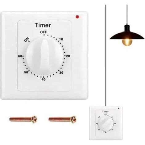 Nedtellingstimer: 60-minutters tidsbryter for lys med timer, vannbestandig, for graving av hull