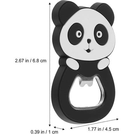 Pandaformet magnetisk flaskeåbner, dekorativ flaskeåbner, gave