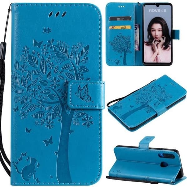 Flipfodral - FRANCIS-R - Huawei P30 lite - PU-läder - Stötsäkert - Integrerat stativ