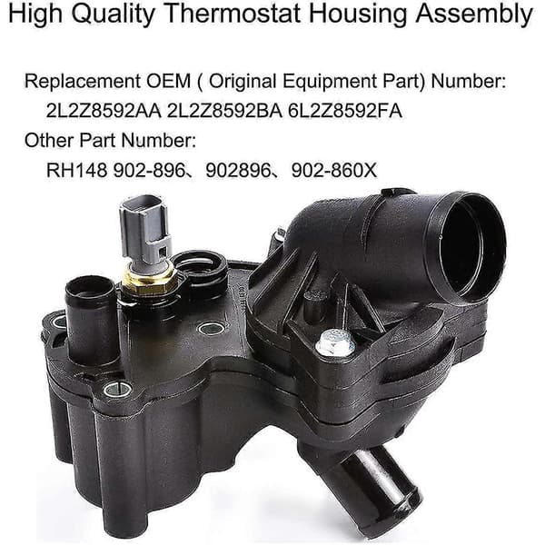 Motor Kølevæske Termostathus Med Sensor Til 4.0l 2005-2010 2l2z-8592- 902-210
