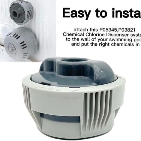 Klordispenser til swimmingpools og spabade, holdbart ABS-materiale, forenklet installation, nem vedligeholdelse - ULISEM