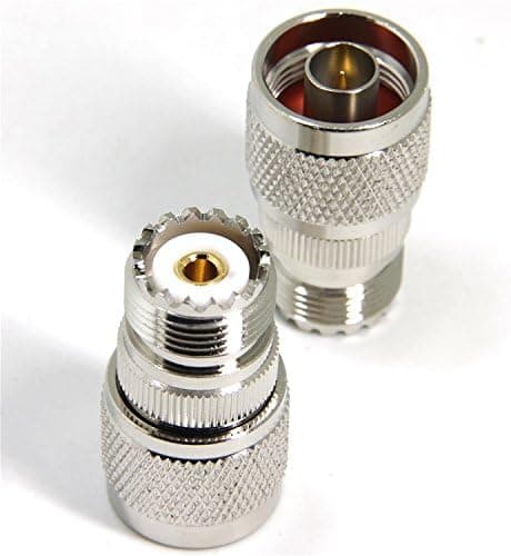 2 kpl N-tyypin uros-UHF-naaras SO239-adapteri