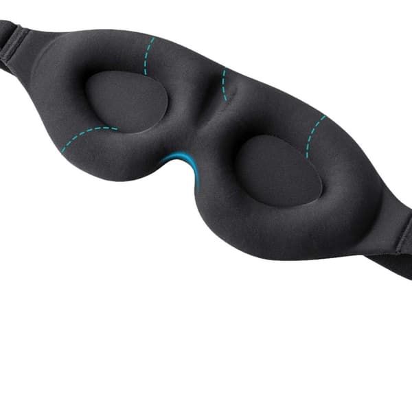 Mukava 3D-unimaski 100 % pimentävällä ominaisuudella, musta
