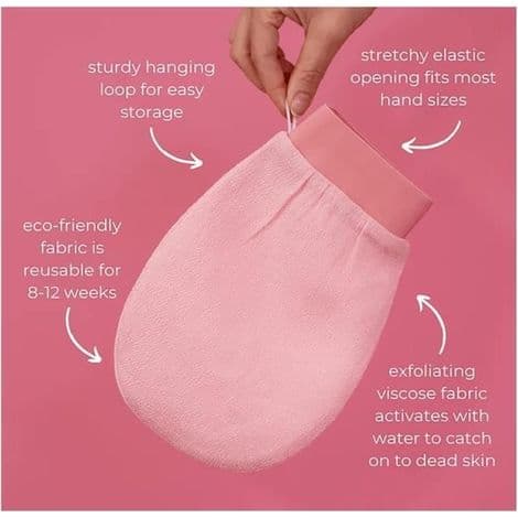 Badhandske - Ej specificerad - 3 st - Silikon - Skonsam exfoliering - Inbyggd tvåldispenser