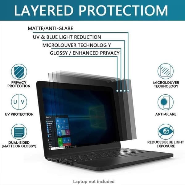 Premium sekretessfilter, 14\" Notebook sekretessfilter, sekretessskärmskydd (16:9).