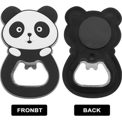 Pandaformet magnetisk flaskeåbner, dekorativ flaskeåbner, gave
