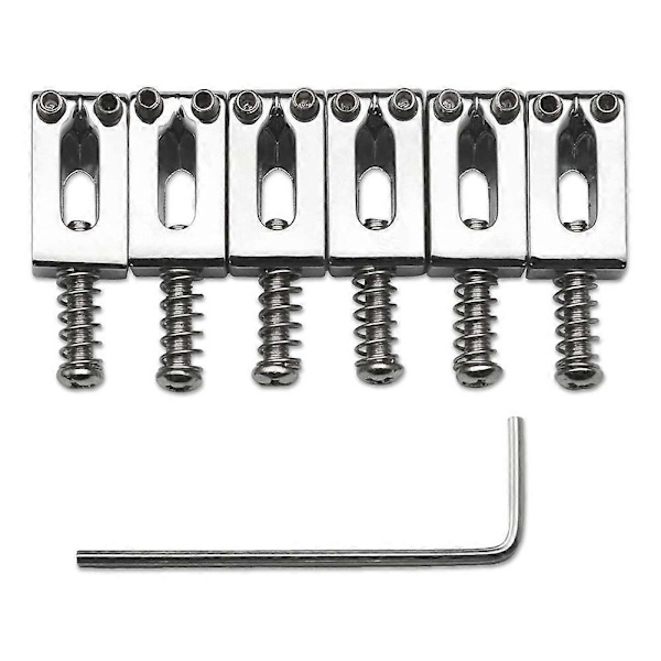 10,5 mm Gitarr Tremolo Stall Sadel för Strat Tele Elgitarr Tillbehör, Silver