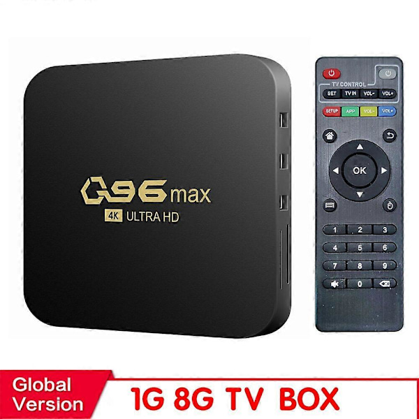 Ny WIFI 4K Q96 MAX Smart TV Box 2.4/5G Set-top Box Android 10.0 Global Media Player Android Quad Core Smart TV Box Media Player