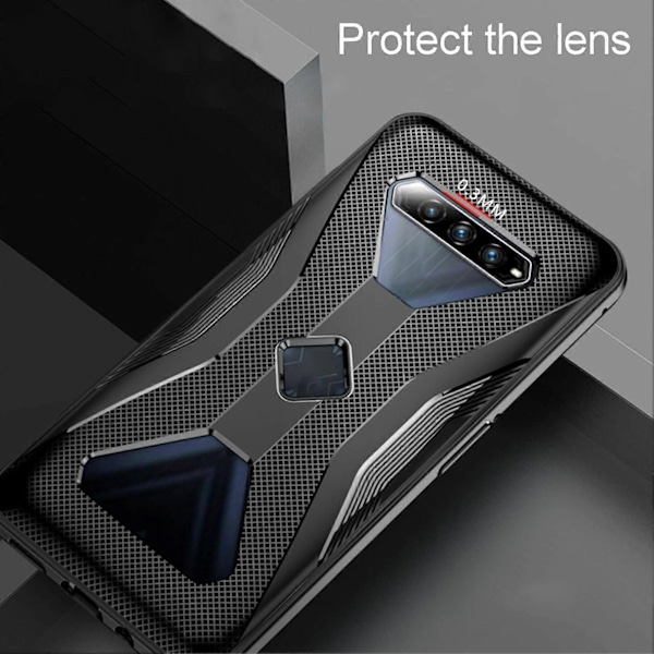 Ultratunt Silikon Värmeavledande Stötsäkert Mobiltelefon Skyddsfodral Kompatibelt med Xiaomi Black-Shark 4/4PRO