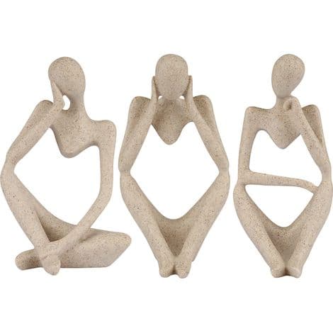 Sandsteinharpiks, tenkerstil, abstrakt skulptur, statue, samlefigur.