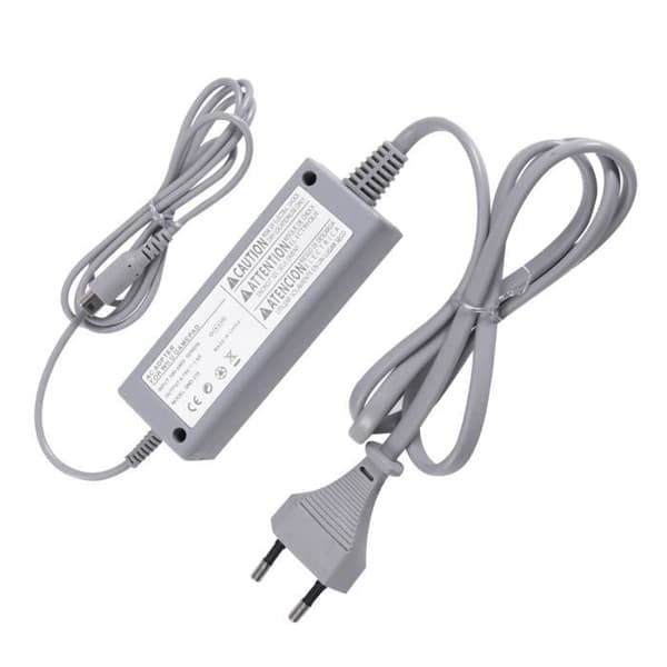Laddningskabel för Wii U AC-adapterladdare EU-kontakt (grå) A-Murr
