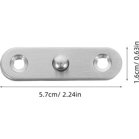 rustfrit stål drejeled 360 rotation pakke med 20