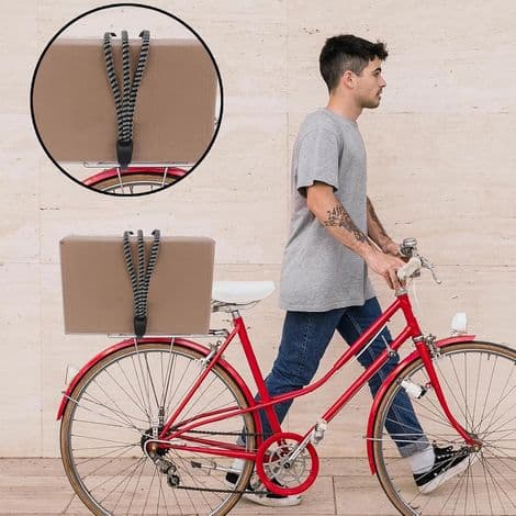 Elastiske bagagestropper, 4 stk. elastiske bungee-snore med robuste kroge, elastiske cykelstropper, flade elastiske bungee-snore med kroge til motorcykelhjelm