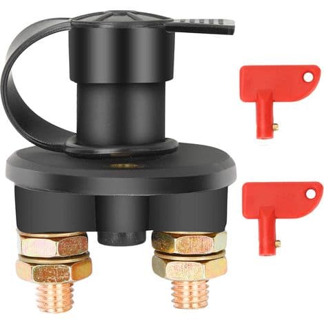 12V/24V Batteriisolatorafbryder, Maks. 200A Batteriisolatorafbryder til Bil, Lastbil, Båd og Køretøjer, Strømafbryder