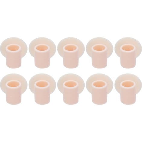 【Tyst】 + 【Silikonskyddsplatta】 + 【10-pack】 + 【Stötdämpande, Punkteringssäker, Rosa】