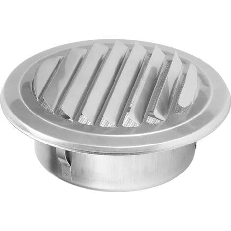 Annan hemutrustning och tillbehör - Ventilationsrörsskydd - Platt galler - 304 rostfritt stål - 125 mm diameter - Vind- och insektskydd