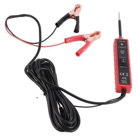 Bilkrets-tester med LED-lys, 6-24V, multifunksjonell testsonde for båter og tilhengere