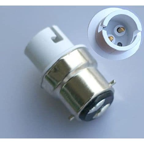 Pakke med 5 B22 til B15 / BA15D / B15D eller LED-pære adaptere