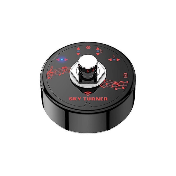Bluetooth Sidvändare Pedal Uppladdningsbar Trådlös Fotpedal för Notblad