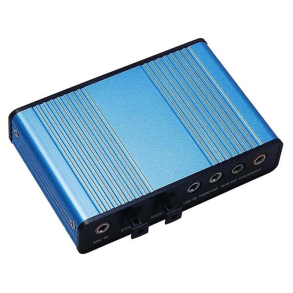 USB 6 Kanal 5.1 Ekstern Optisk Lydkort S/PDIF til Laptop PC