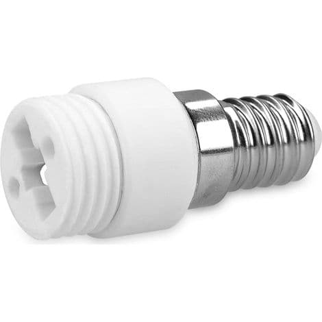 10x sokkeladapter - E14 til G9 sokkelomformer - Bajonettsokkel lampeholderadapter for halogen LED-pærer