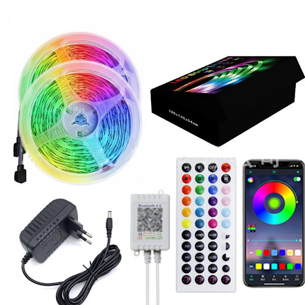 30M LED-strip med Bluetooth App-kontrol