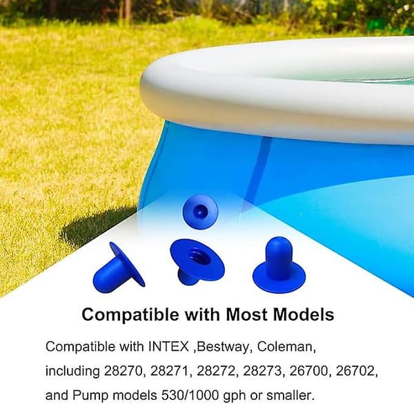 4 stk. Pool Filter Pumpe Si Hul Prop Pool Plastik Propper Kraftig Vinter Pool Propper Kompatibel til Intex Pool